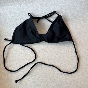 NWOT white fox bikini top